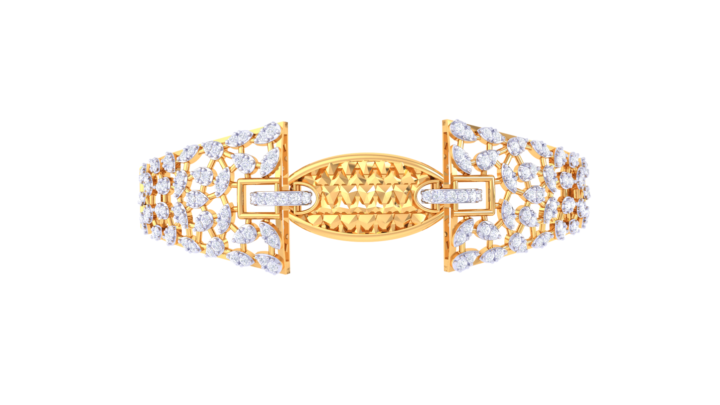 The Luminous Crust Diamond Bracelet - 1.19 Ct