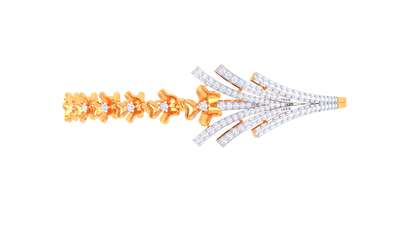 Floral Radiance Bracelet In Dual-Tone Gold – 0.76 Ct Brilliant Cut Diamonds