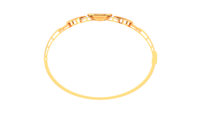 Symphony Circle Gold Bracelet - 0.56 Ct Dazzling Diamonds