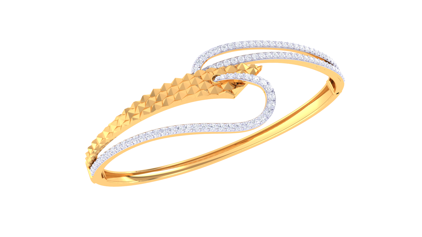 Lustrous Flow Diamond Pendent - 1.06 Ct