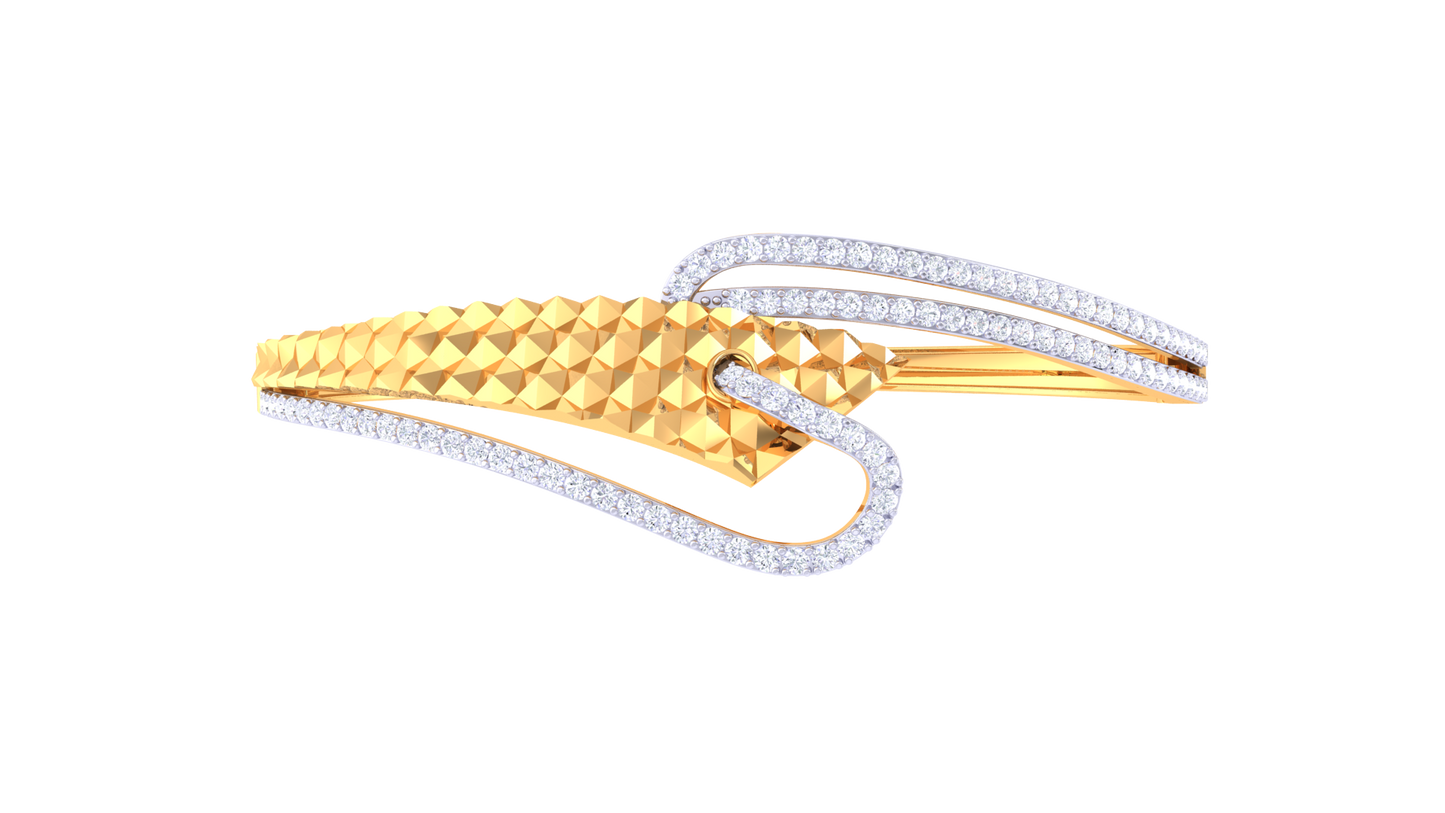 Lustrous Flow Diamond Pendent - 1.06 Ct