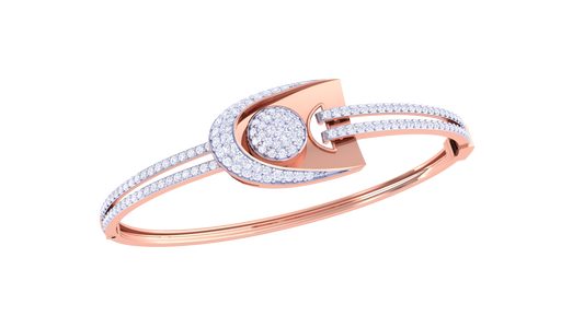 Celestial Embrace Gold Bracelet - 1.61 Ct Dazzling Diamonds