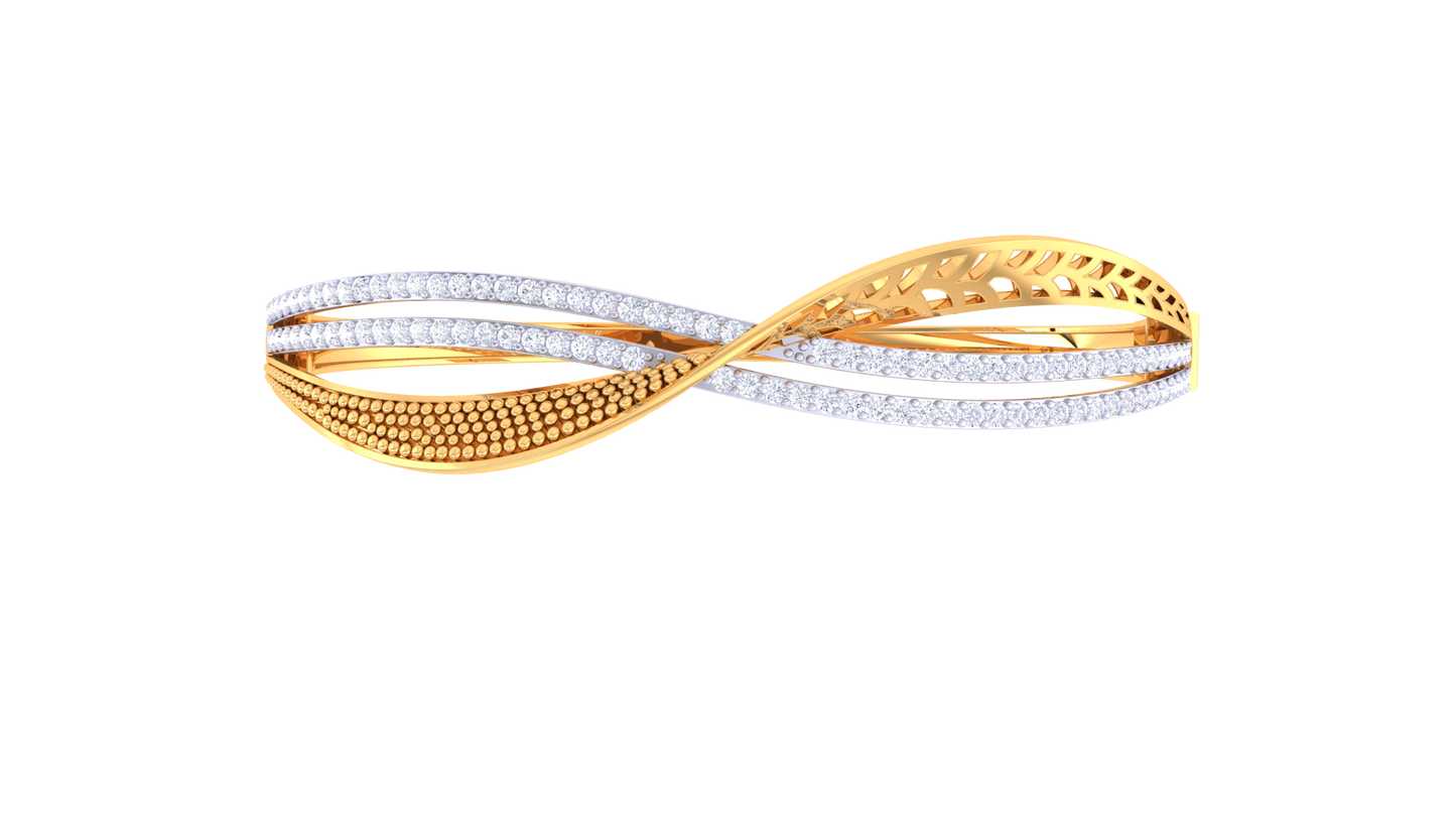 Dazzling Weave Diamond Bracelet - 0.98 Ct