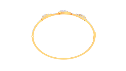 Teardrop Cascade Gold Bracelet – 1.67 Ct Brilliant Cut Diamonds