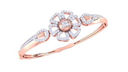 Blossom Radiance Gold Bracelet - 1.08 Ct Dazzling Diamonds