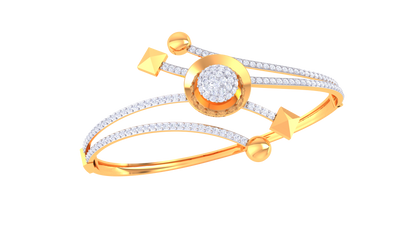 Celestial Axis Bracelet In Gold - 1.26 Ct Diamond