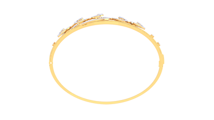 1.15 Ct - Opulent Swirls Diamond Bracelet In Gold