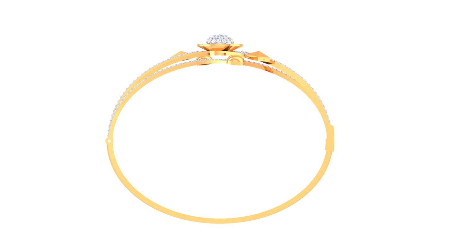 Celestial Axis Bracelet In Gold - 1.26 Ct Diamond