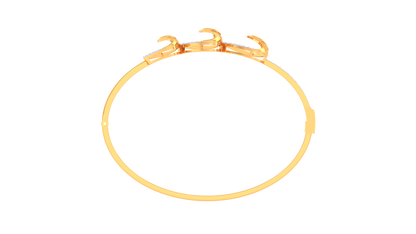 Trio Petal Bracelet In Luminous Gold - 0.55 Ct Sparkling Diamond