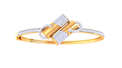 Radiant Loop Premium Gold Bracelet - 1.16 Ct Brilliant Cut Diamonds