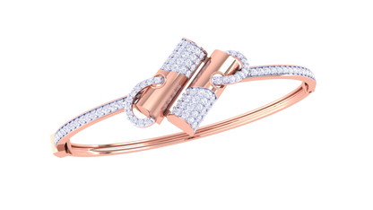 Radiant Loop Premium Gold Bracelet - 1.16 Ct Brilliant Cut Diamonds