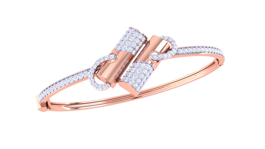 Radiant Loop Premium Gold Bracelet - 1.16 Ct Brilliant Cut Diamonds