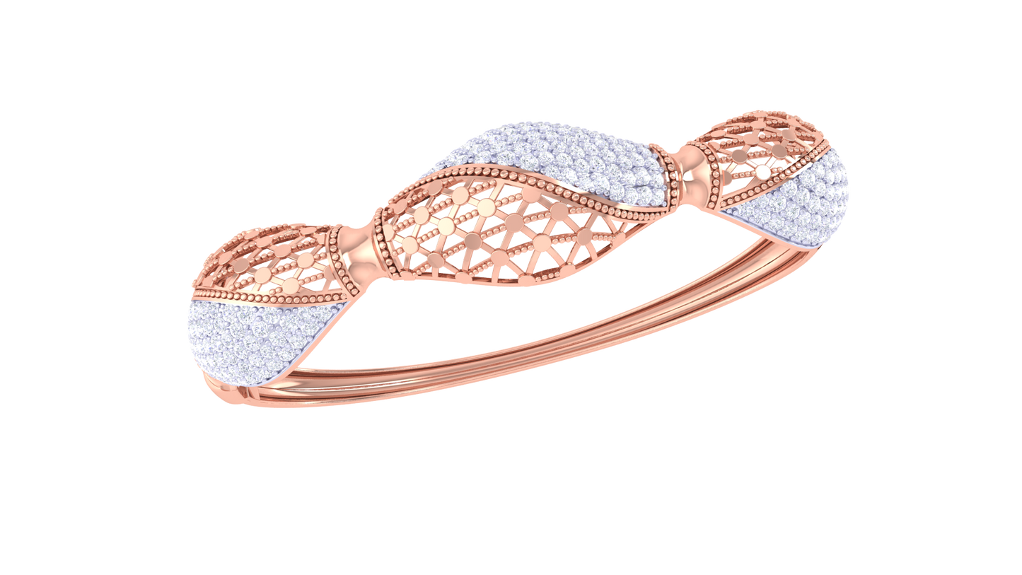 The Intertwined Spark Diamond Bracelet - 2.34 Ct