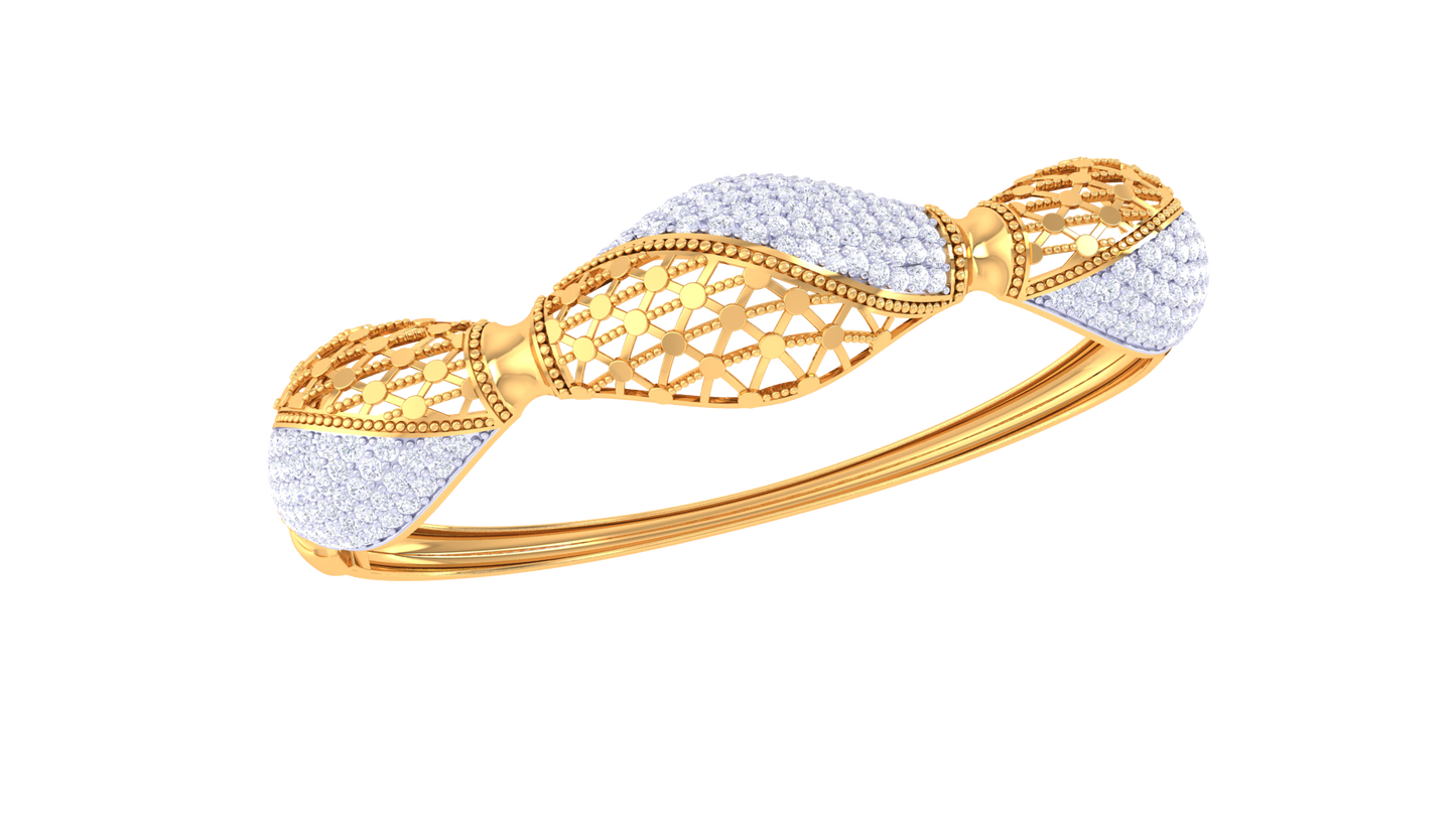 The Intertwined Spark Diamond Bracelet - 2.34 Ct