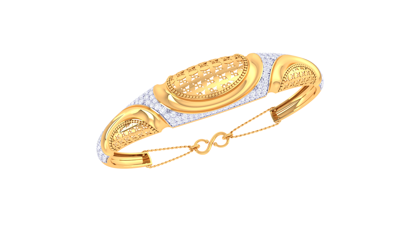 1.45 Ct - Regal Grace Bracelet With Diamond In Gold