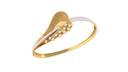 Radiant Teardrop Gold Bracelet - 1.12 Ct Square Cut Diamonds