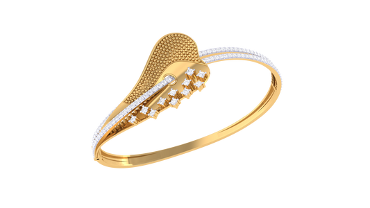 Radiant Teardrop Gold Bracelet - 1.12 Ct Square Cut Diamonds