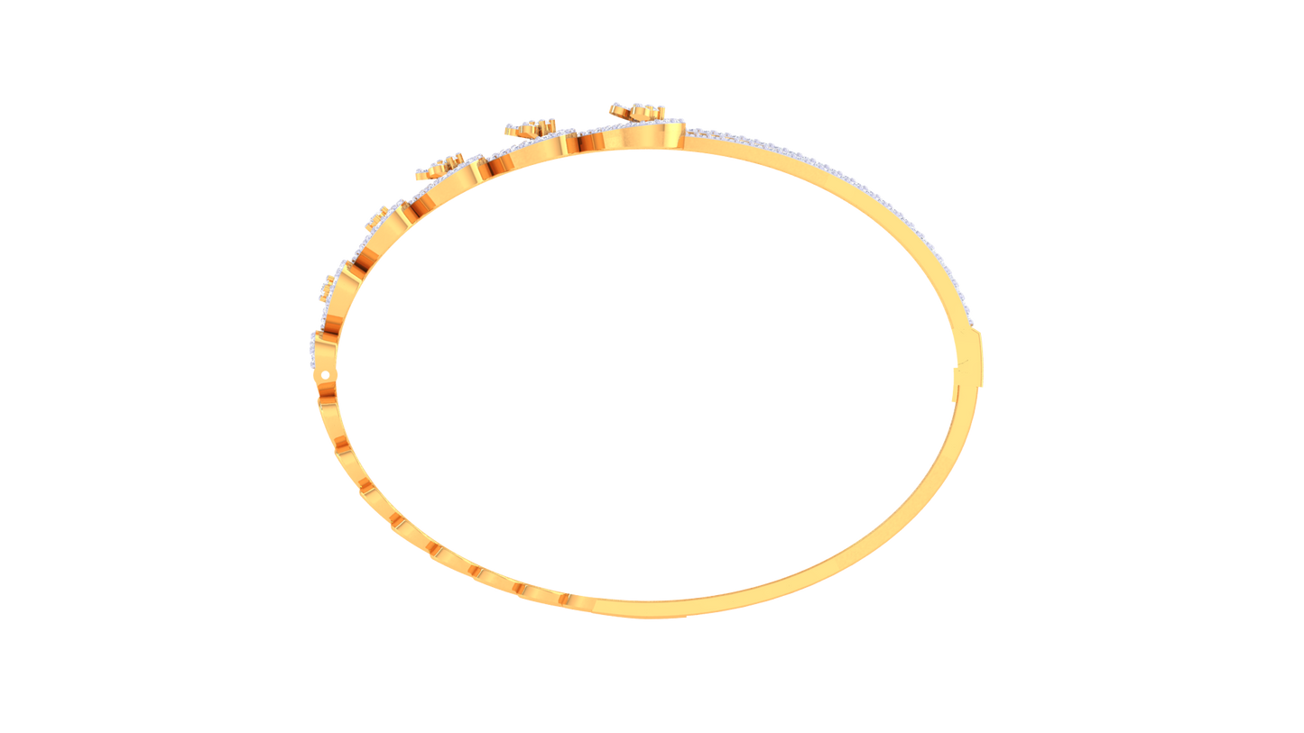 Heart Bloom Bracelet In Gold – 1.56 Ct Diamonds