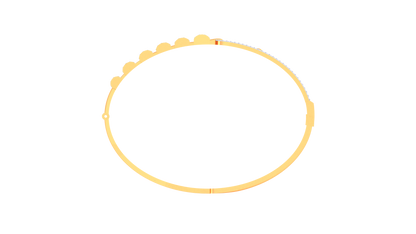 Sculpted Looped Grace Gold Bracelet - 0.77 Ct Diamonds