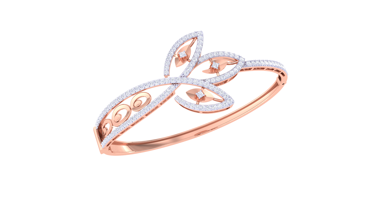 Glammer Grove Gold and Diamond Bacelet - 1.30 Ct