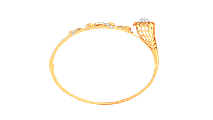 Sunburst Elegance Bracelet In Yellow & White Gold – 0.81 Ct Diamonds