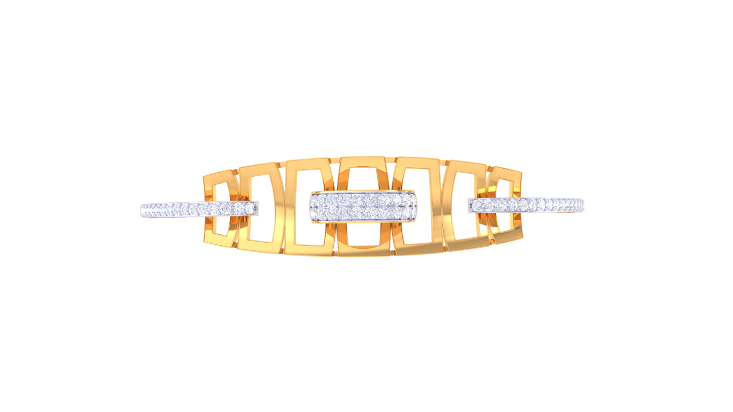Radiant Orbit Diamond Bracelet-0.76 Ct