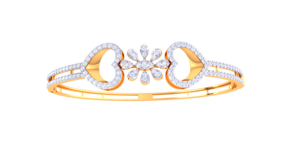 Heart & Bloom Diamond Bracelet In Rose Gold – 1.16 Ct Timeless Sparkle