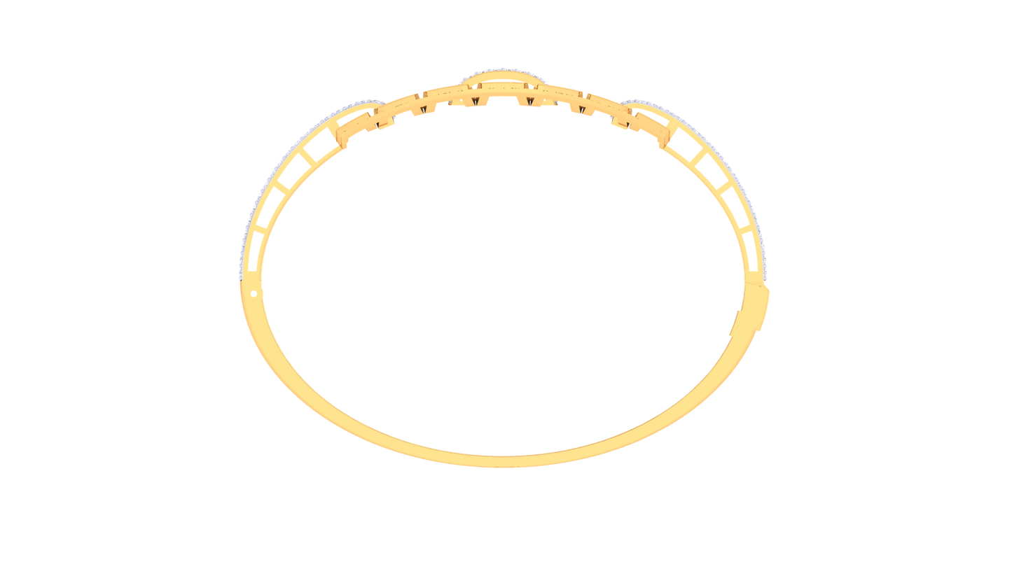 Radiant Orbit Diamond Bracelet-0.76 Ct