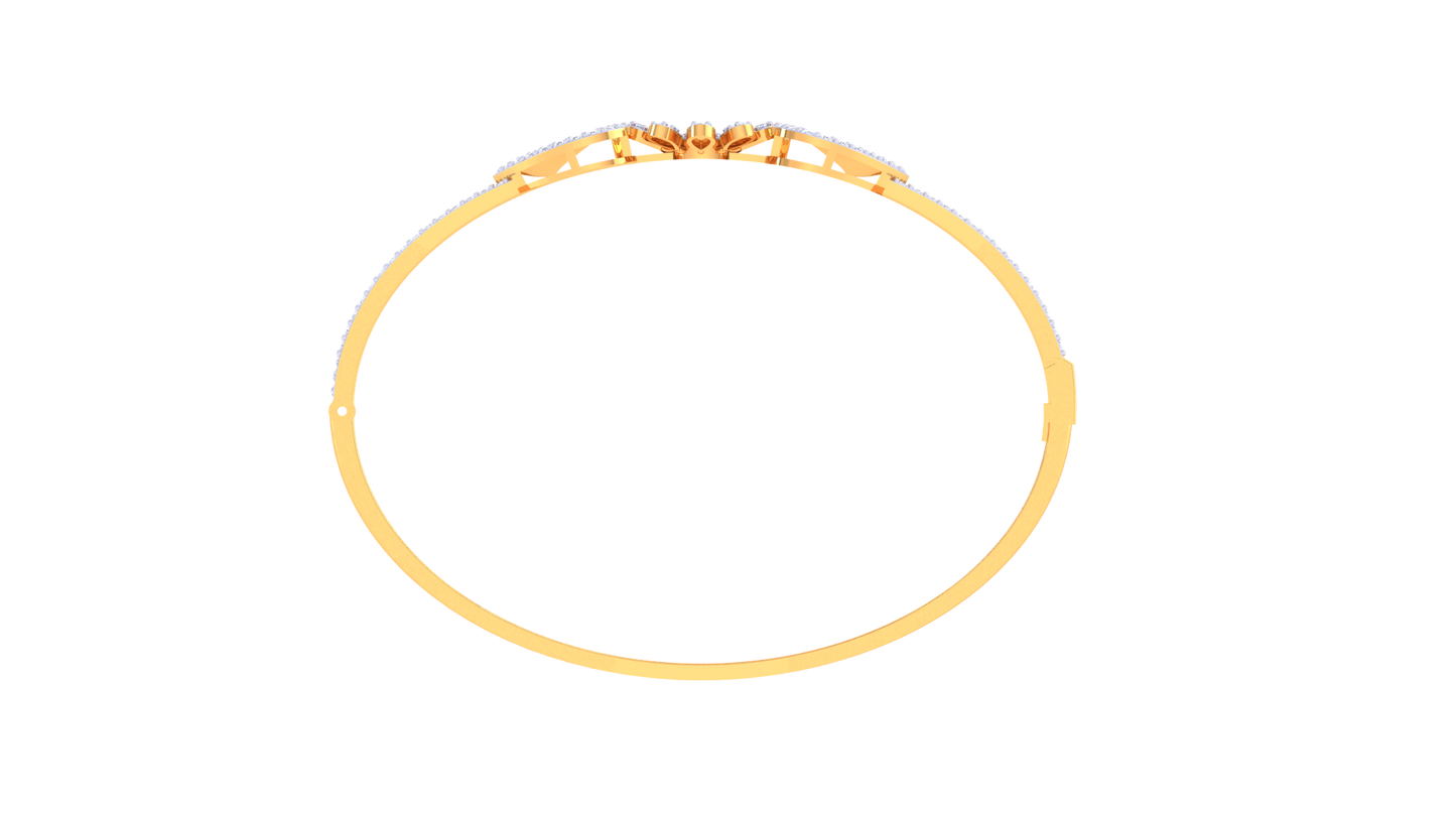 Heart & Bloom Diamond Bracelet In Rose Gold – 1.16 Ct Timeless Sparkle