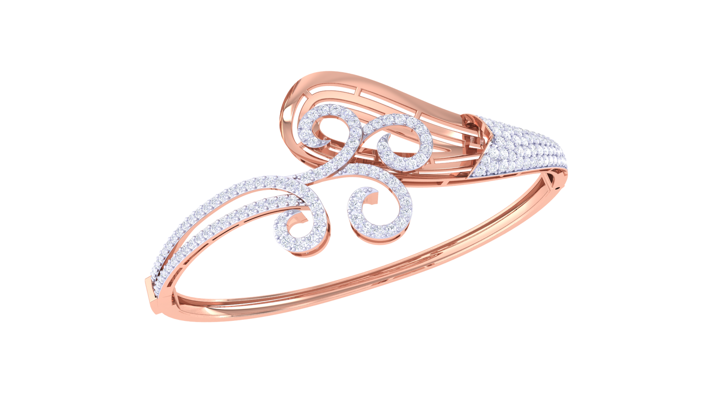 1.54 Ct - Lustrous Flow Diamond Bracelet