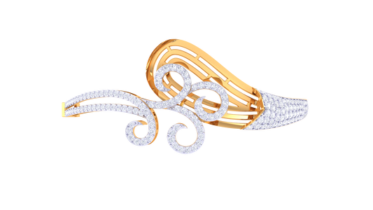 1.54 Ct - Lustrous Flow Diamond Bracelet