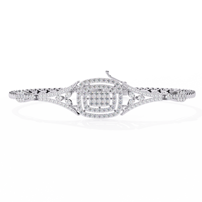 The Grand Illusion Diamond Bangle Bracelet - 1.07 Ct