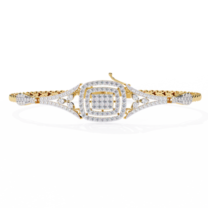 The Grand Illusion Diamond Bangle Bracelet - 1.07 Ct