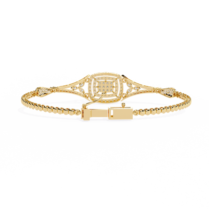 The Grand Illusion Diamond Bangle Bracelet - 1.07 Ct