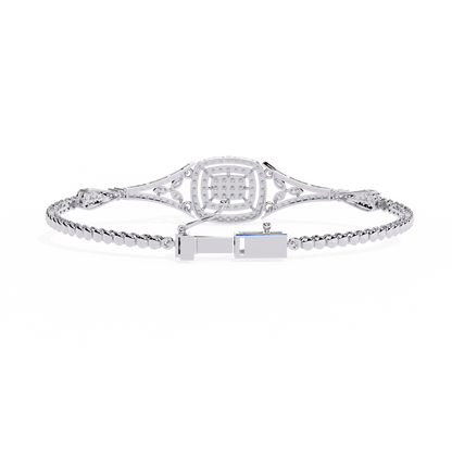 The Grand Illusion Diamond Bangle Bracelet - 1.07 Ct