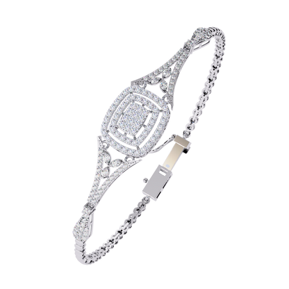 The Grand Illusion Diamond Bangle Bracelet - 1.07 Ct