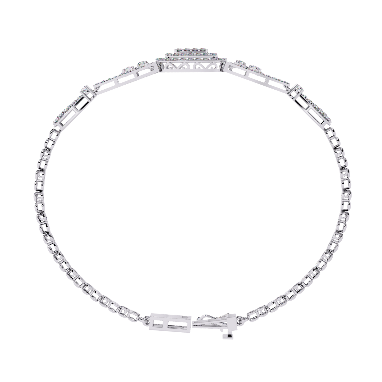 The Grand Illusion Diamond Bangle Bracelet - 1.07 Ct