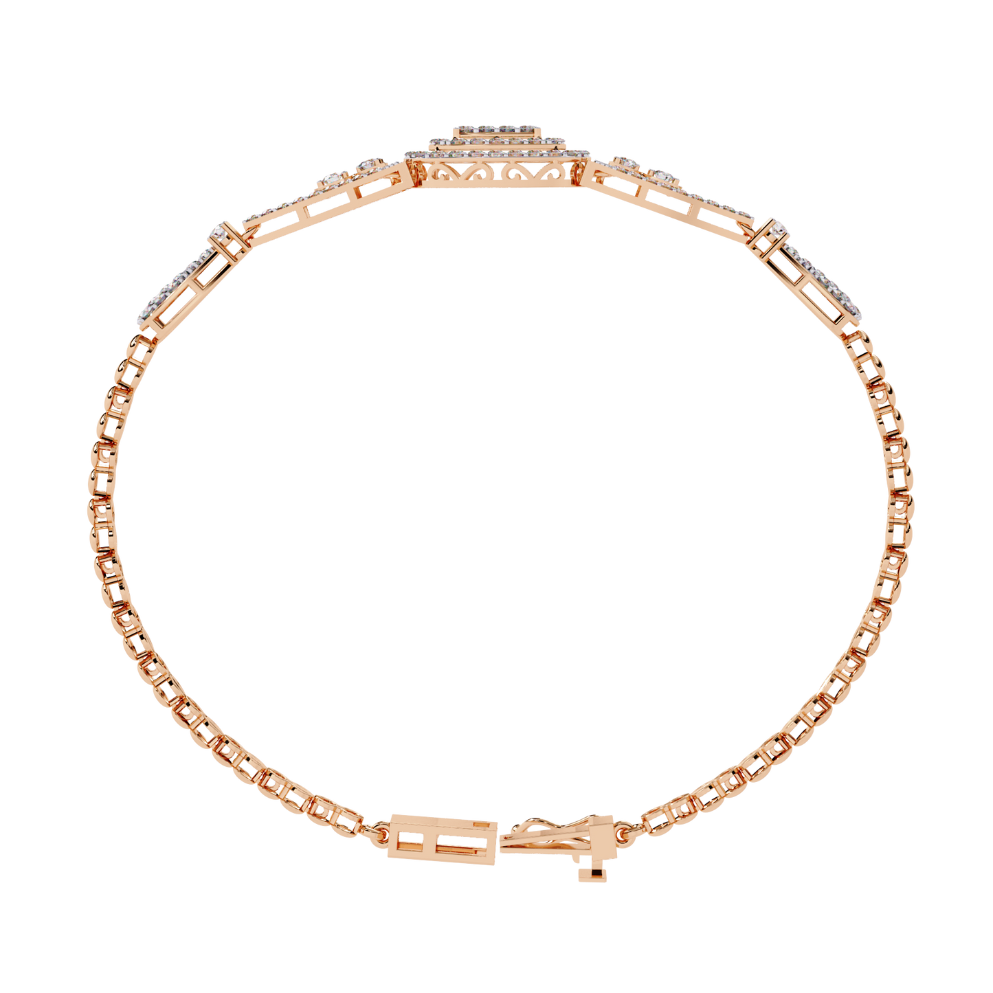 The Grand Illusion Diamond Bangle Bracelet - 1.07 Ct