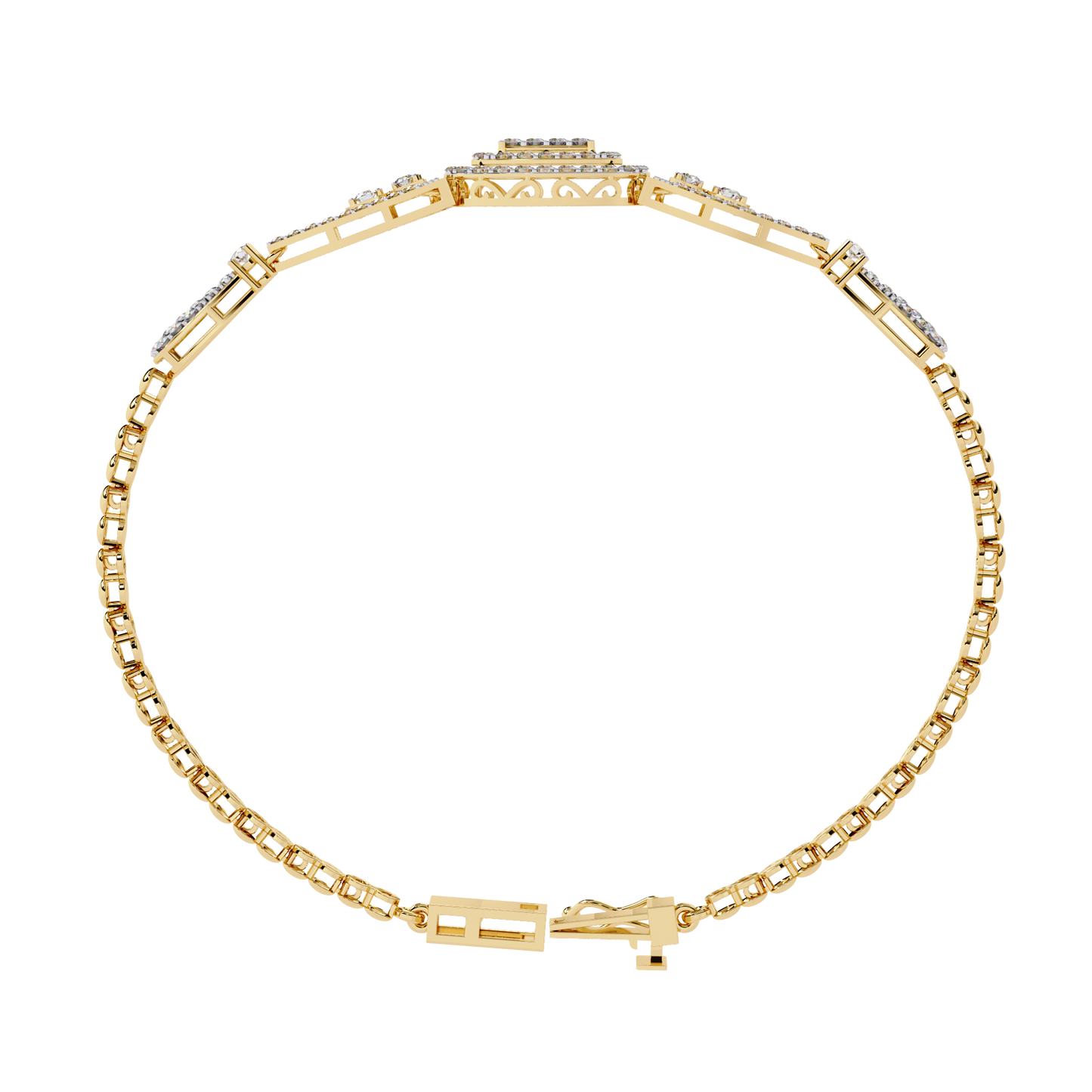 The Grand Illusion Diamond Bangle Bracelet - 1.07 Ct