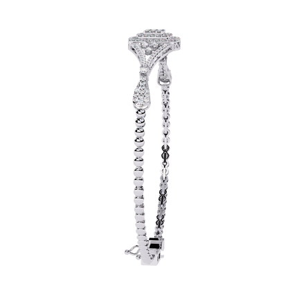 The Grand Illusion Diamond Bangle Bracelet - 1.07 Ct