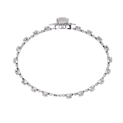 The Princess Bloom Diamond Bracelet In Gold - 2.11 Ct