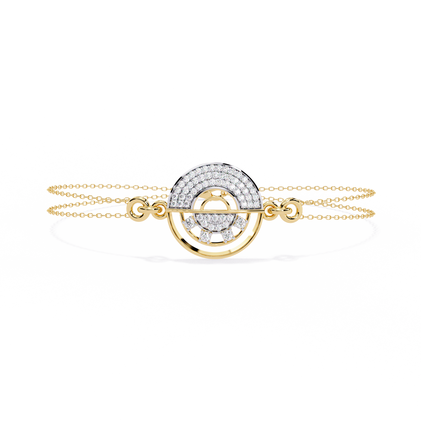 Cosmic Orbit Diamond Bracelet in Gold - 0.42 Ct