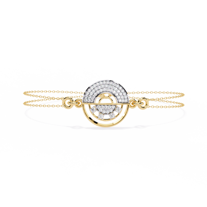 Cosmic Orbit Diamond Bracelet in Gold - 0.42 Ct