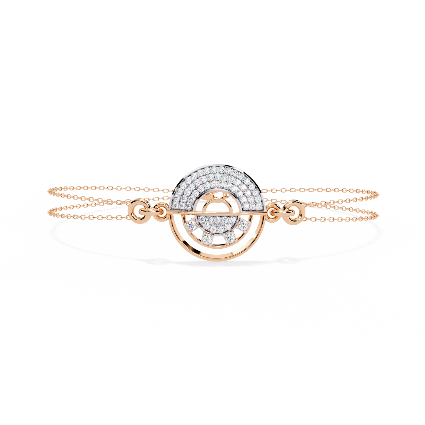 Cosmic Orbit Diamond Bracelet in Gold - 0.42 Ct