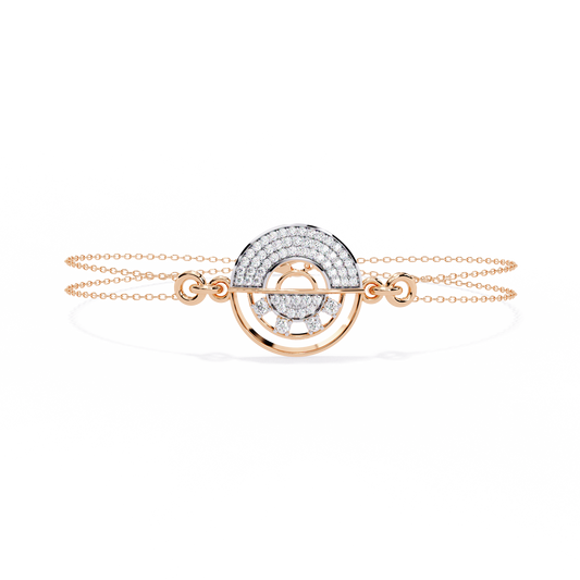 Cosmic Orbit Diamond Bracelet in Gold - 0.42 Ct
