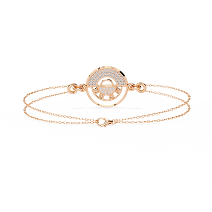 Cosmic Orbit Diamond Bracelet in Gold - 0.42 Ct