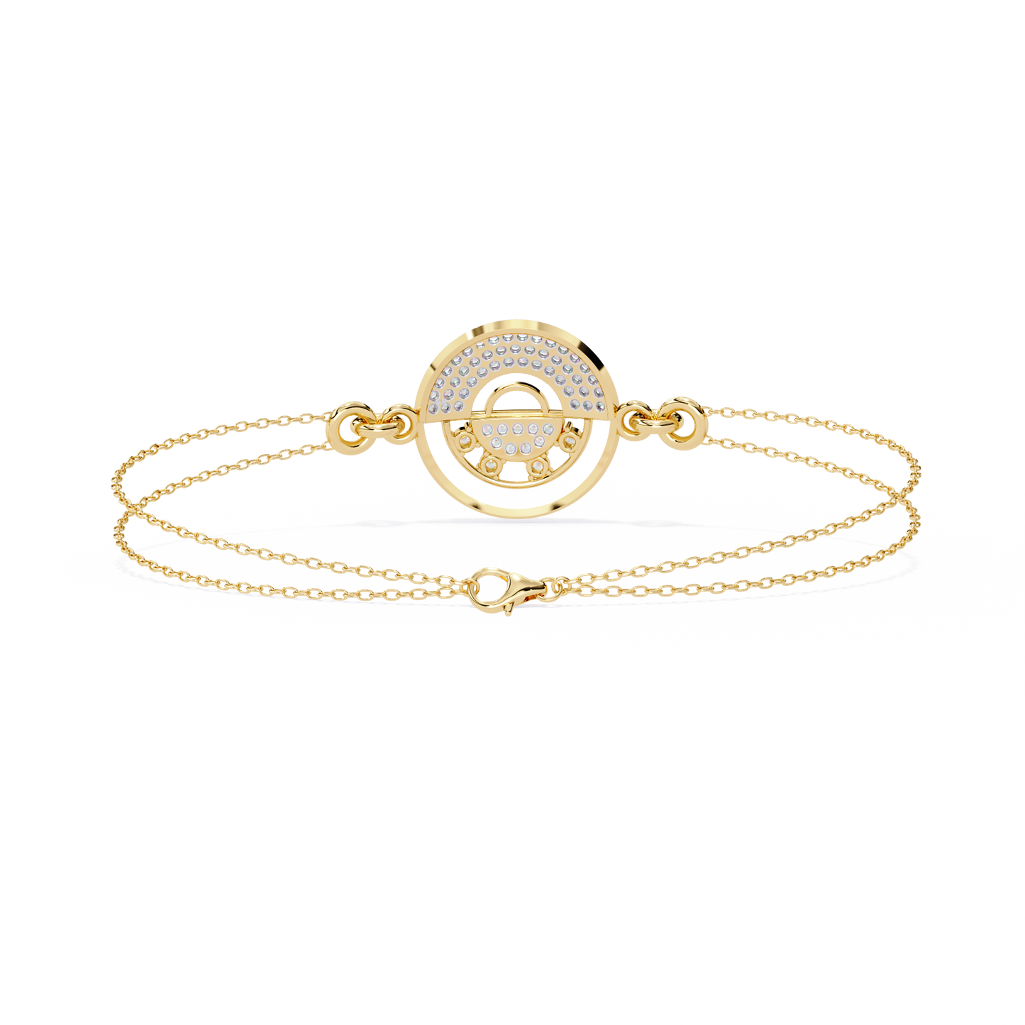 Cosmic Orbit Diamond Bracelet in Gold - 0.42 Ct