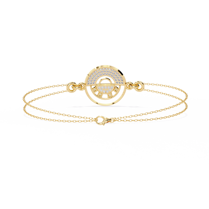 Cosmic Orbit Diamond Bracelet in Gold - 0.42 Ct