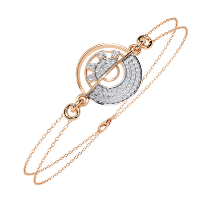 Cosmic Orbit Diamond Bracelet in Gold - 0.42 Ct
