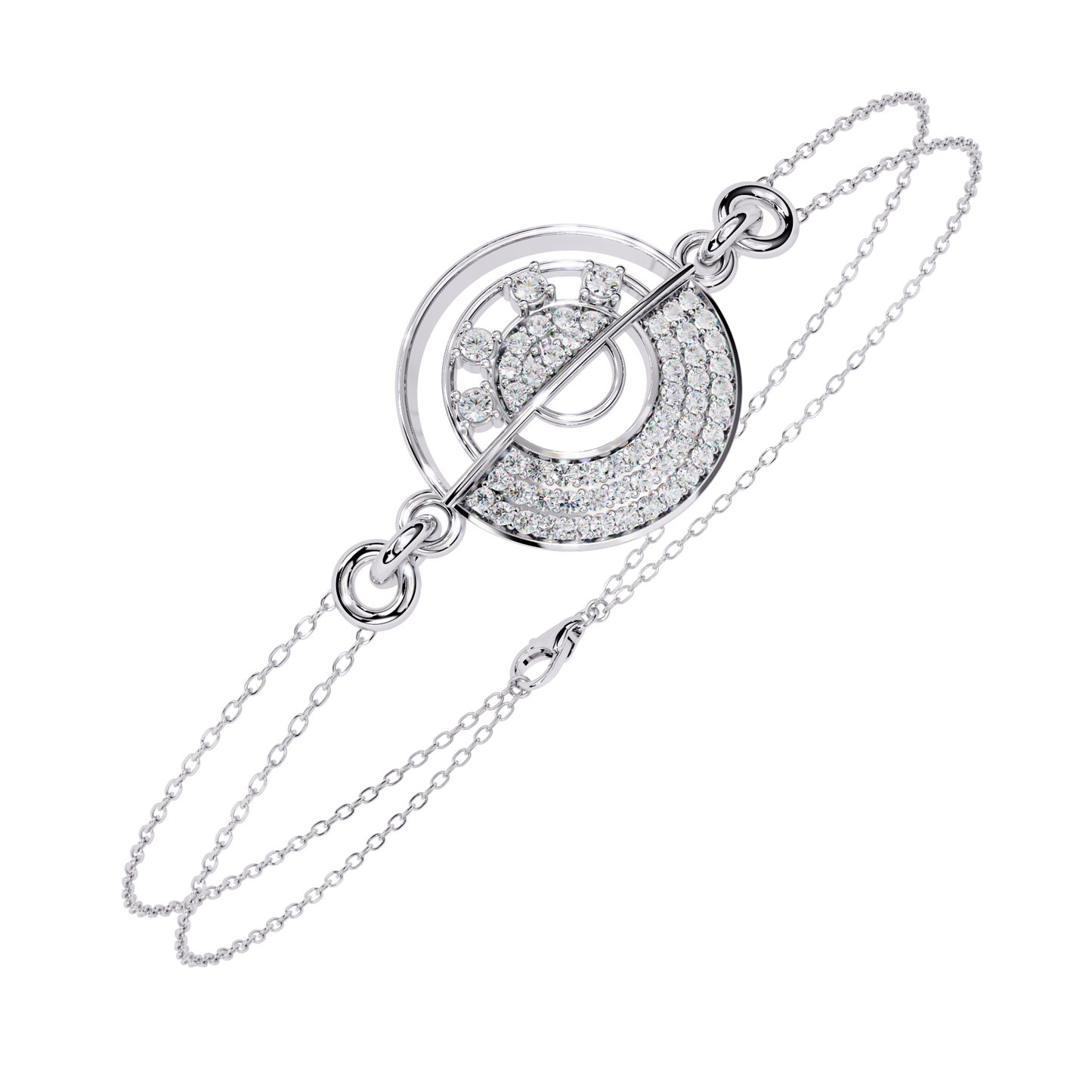Cosmic Orbit Diamond Bracelet in Gold - 0.42 Ct